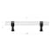 Gliderite Hardware 3-3/4 in. Center to Center Clear Acrylic Cabinet Pull Oil Rubbed Bronze 4718-96-ORB-1 - alternate 4